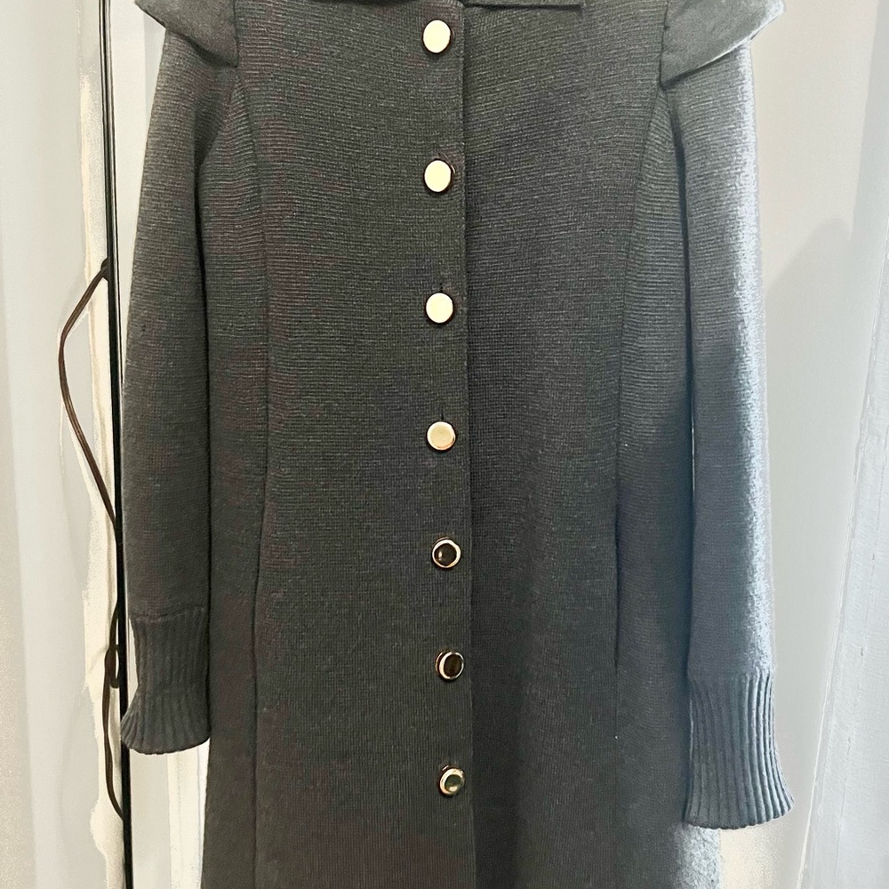 Moschino Gray Knit Sweater